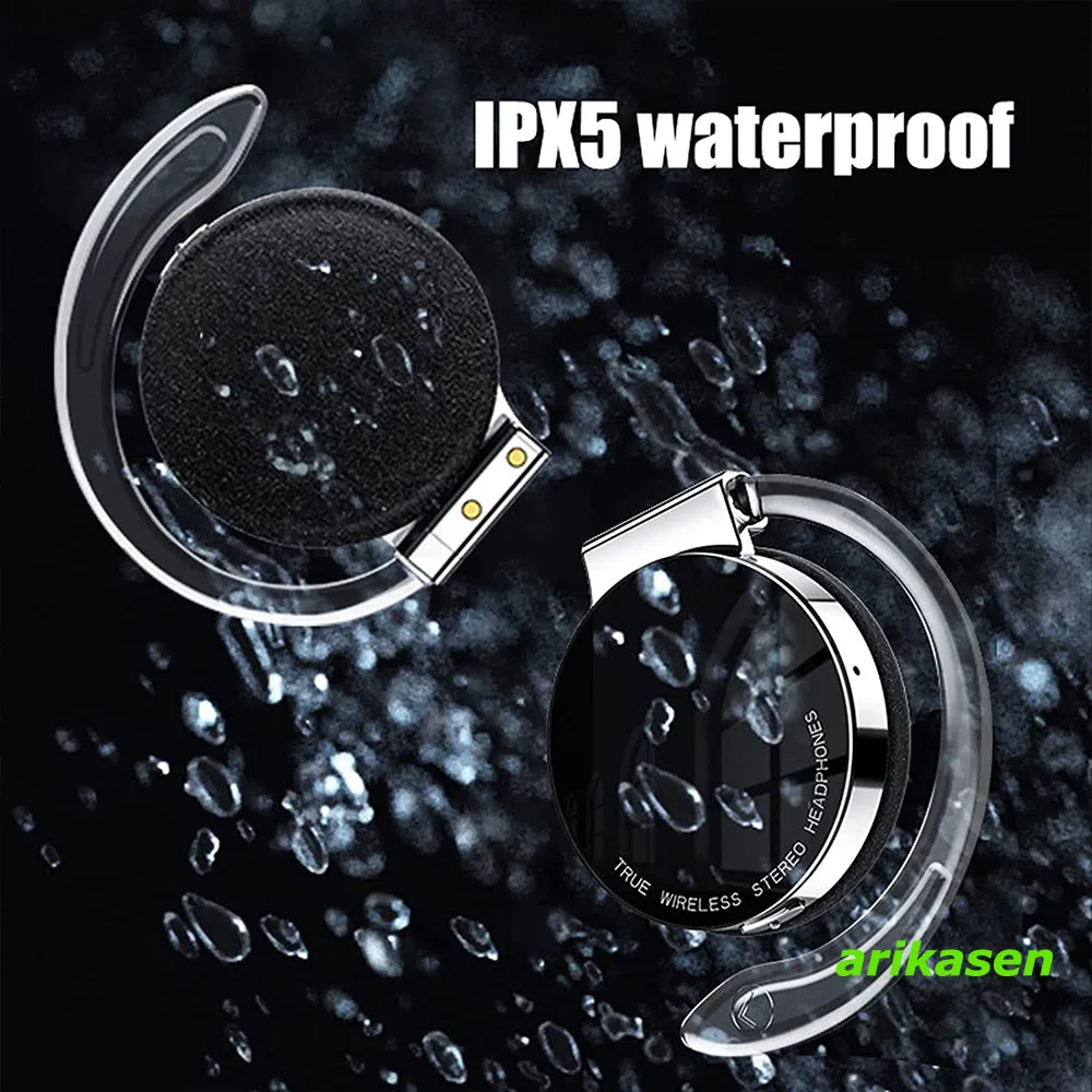Open-Ear-Kopfhörer, TWS, kabellose Bluetooth-Kopfhörer, Mikrofon mit Geräuschunterdrückung, Headsets mit Lichtern für Nachtlaufsport – Detail 11