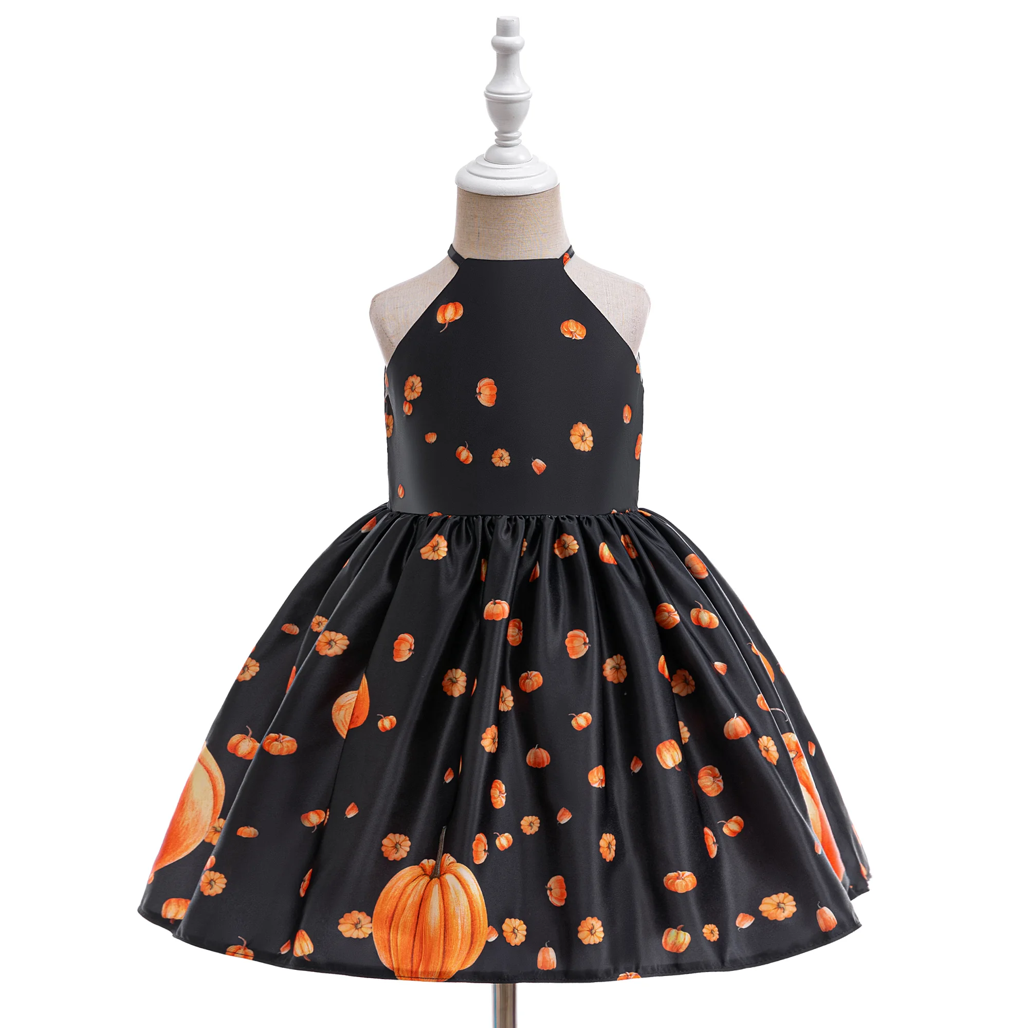 Carnival Halloween Pumpkin Party Girls Dress Cosplay Costumes Gothic Birthday Wedding Princess Prom Dress Christmas Kids Clothes