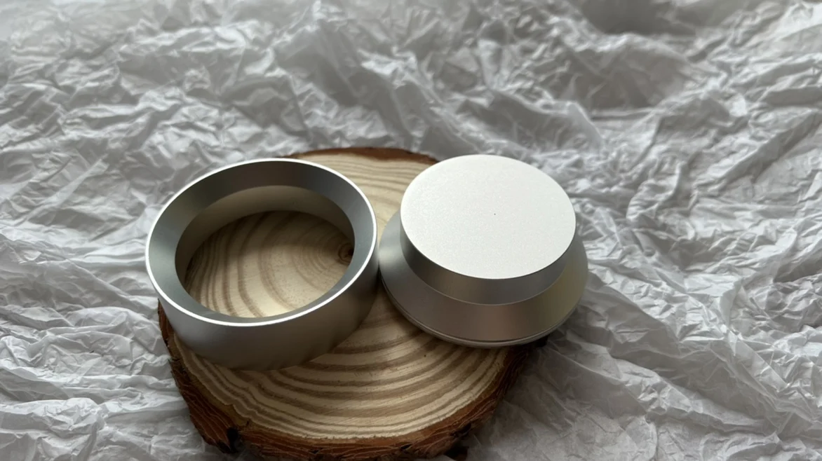 

Aluminum Alloy Coffee Poer Cact inder Dosing Adapter ible with Breville And Other Bra Double Valve for Two Cups