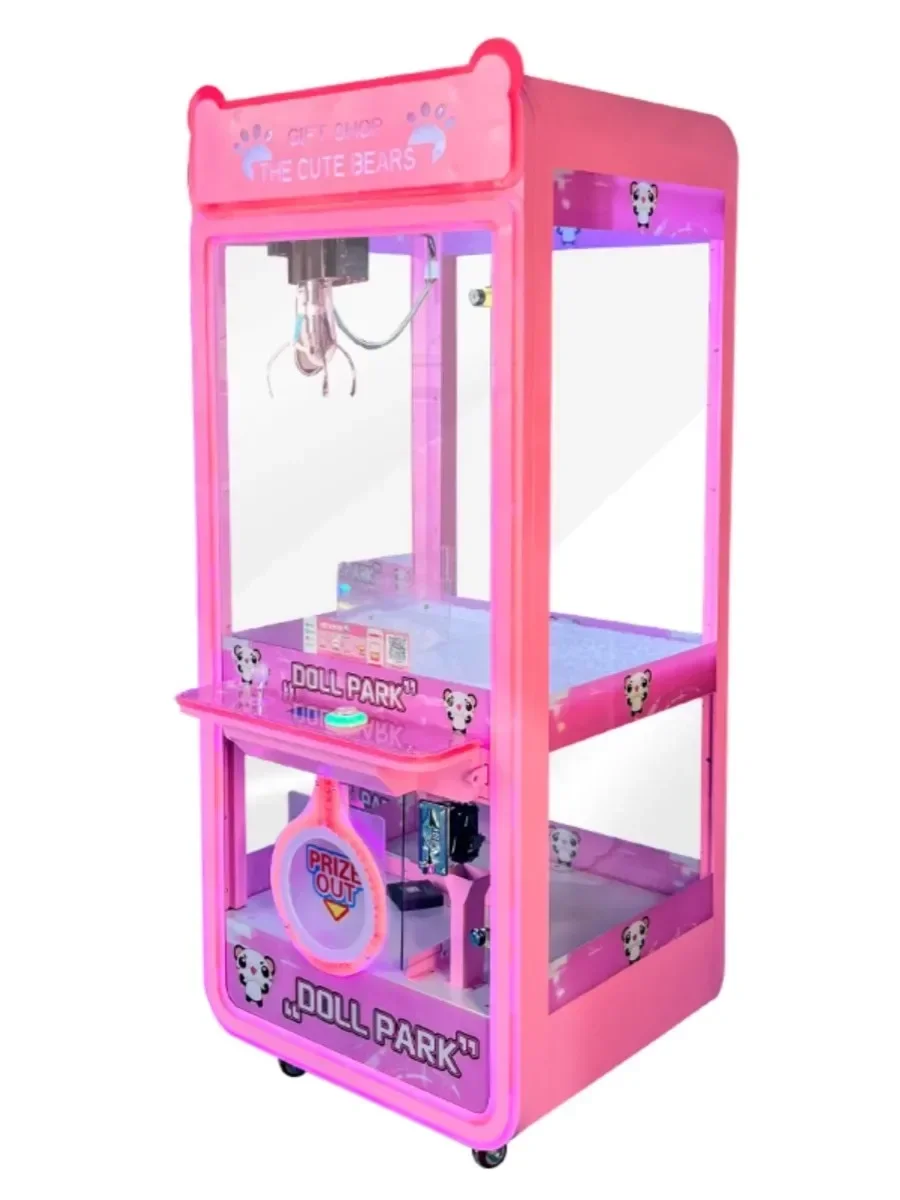 Scan Code Commercial Coin Doll Machine Large Fully Transparent Boutique Machine