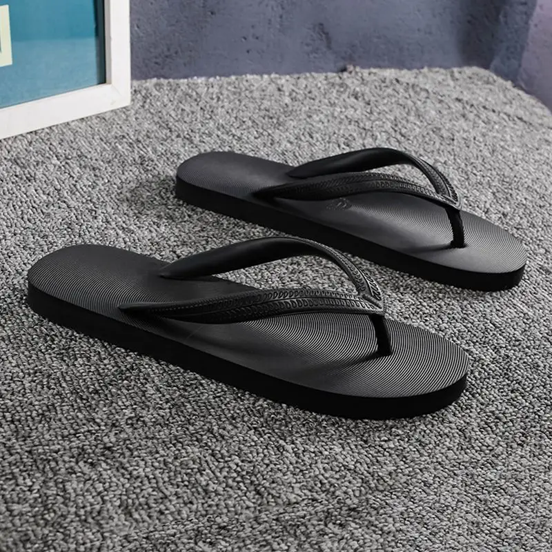 Chanclas de Goma Antideslizantes con Suela Gruesa para Hombre, para Uso Casual en la Playa y al Aire Libre en Verano