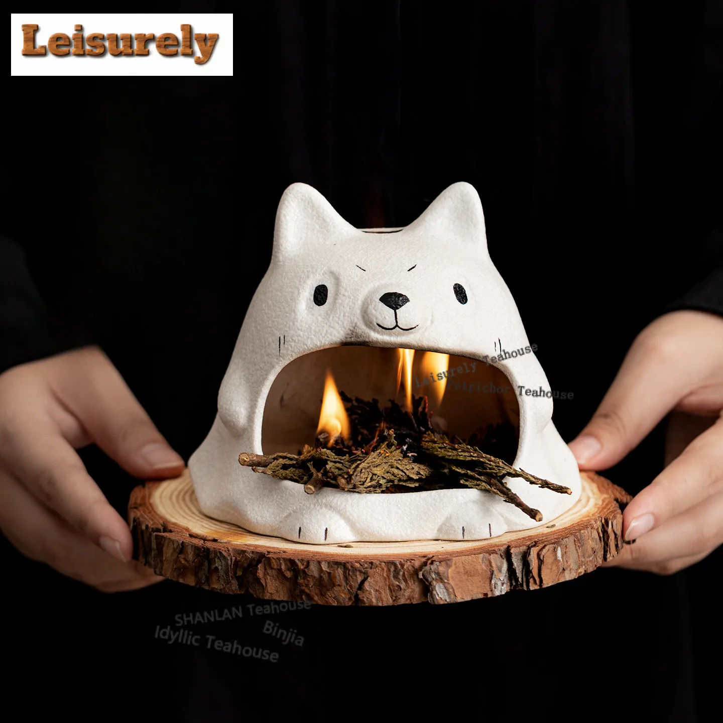 Cute Dog Incense Holder Luxury Water Fountain Decoration Incense Burners Meditation Smell Distributor Censer Bedroom Ornaments