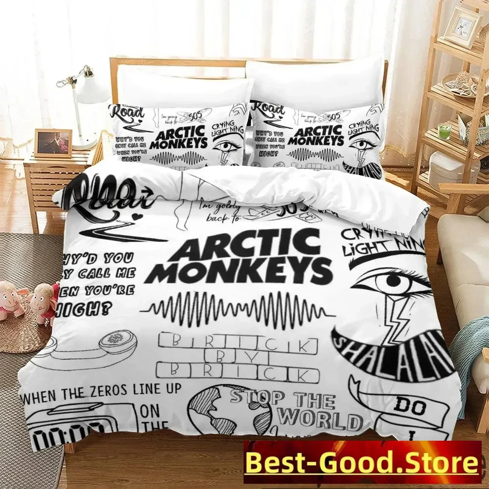 

3D Print Arctic Monkeys Band Bedding set Printed Duvet Cover Pillowcase Single Double Queen Super King Size Sets