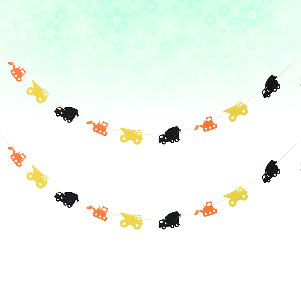 

2 Pcs Hanging nament Pull Flags Hanging Banners Birthday Pull Flag Room Wall Window Birthday Banner nament