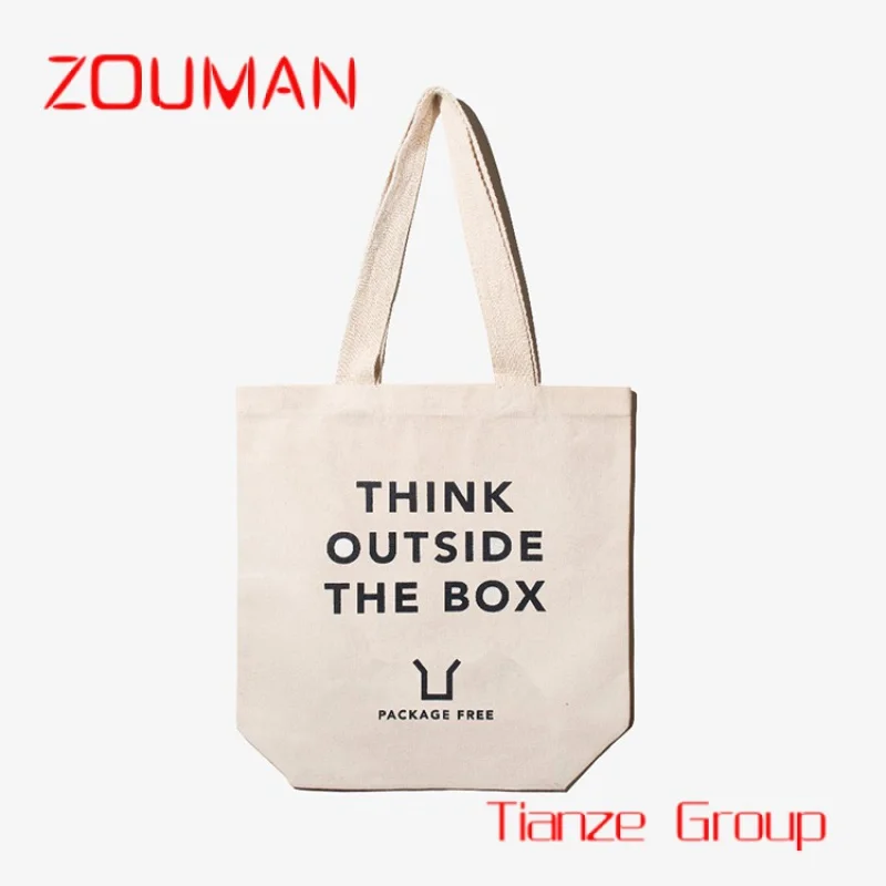 Custom , Custom Print Personalized Reusable Shopping Printing Cotton Bag With Logo Canvas Packing Tote Bag Hand Shoulder Cotton 