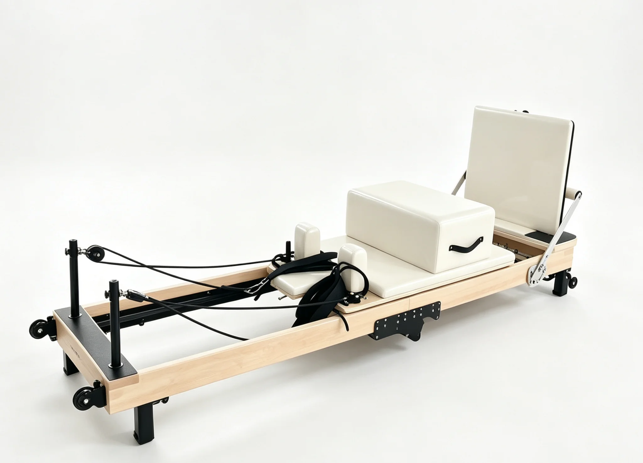 2026 Professionele Pilates Reformer Machine, Opvouwbare Home Gym Trainer voor Spiertraining, Volledige Lichaamstraining & Atletische Prestaties