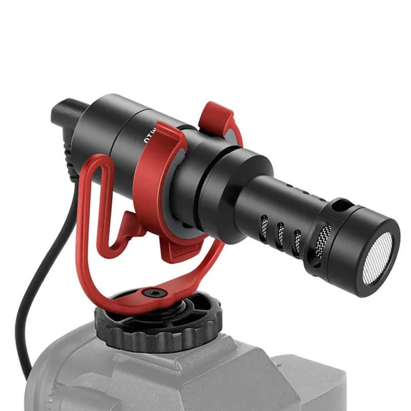 B68C VM10 Mini Vlog Microphone 3.5Mm TRS USB C OTG Shock Mount Windscreen Mic For Android IOS Phone Plug Play