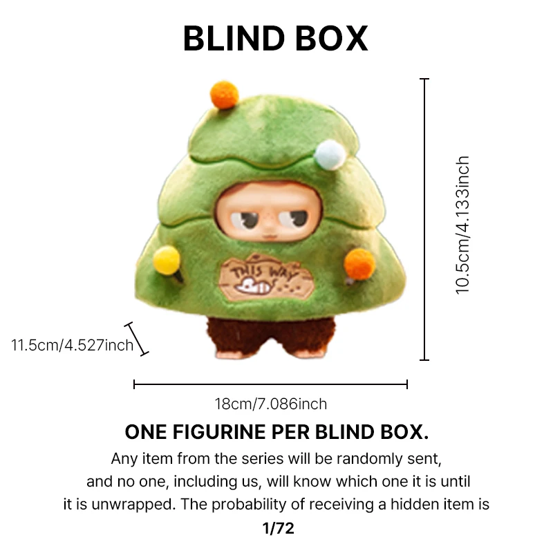 Toycity «Forest Town» série monboo, boîte aveugle, poupée en peluche, Collection mignonne, pendentif, jouet en peluche, boîte mystère, cadeaux d'anniversaire pour enfants