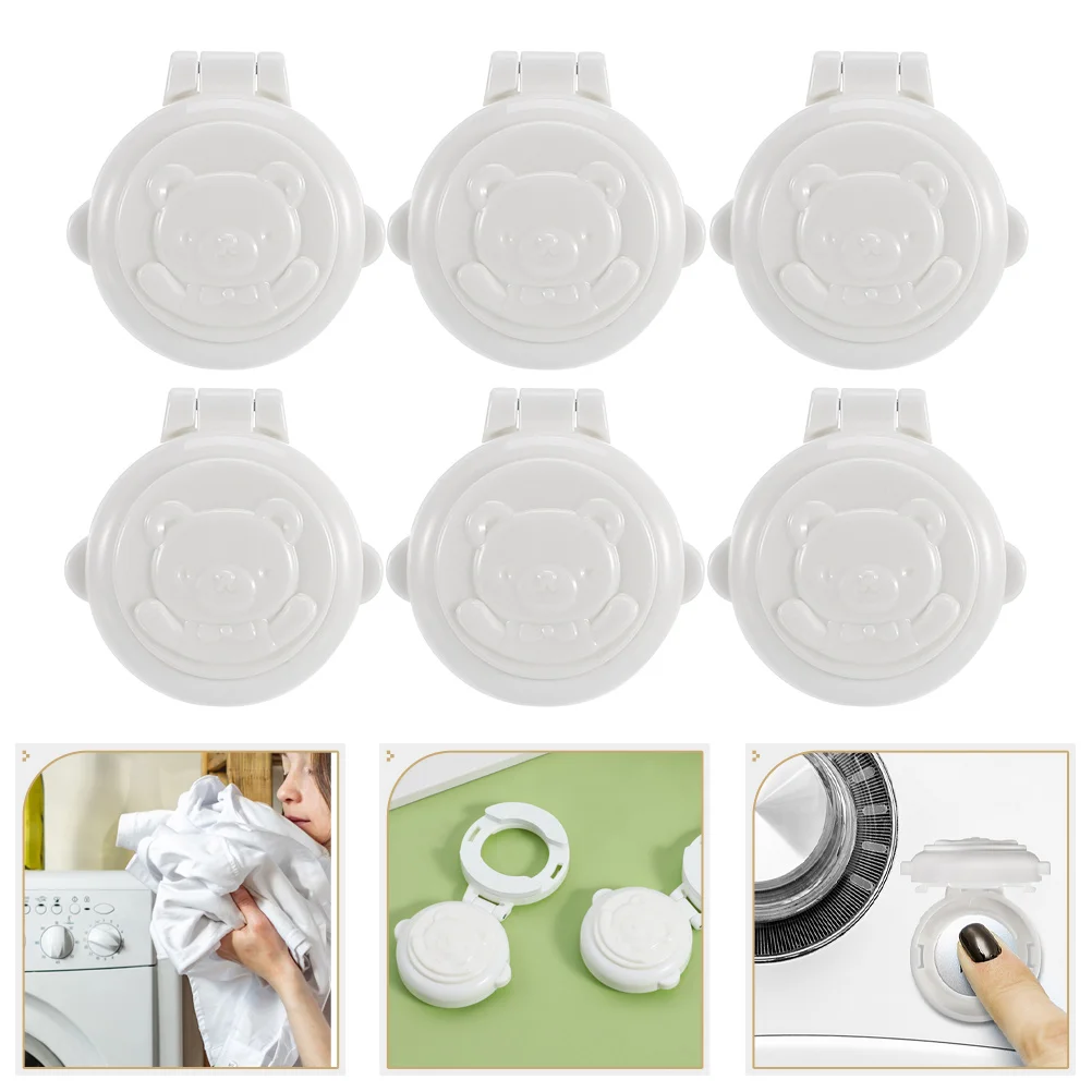 

6Pcs Stove Knob Covers Child Proof Button Safety Lock for Oven Burner Switch Design Easy Operation Use Kids