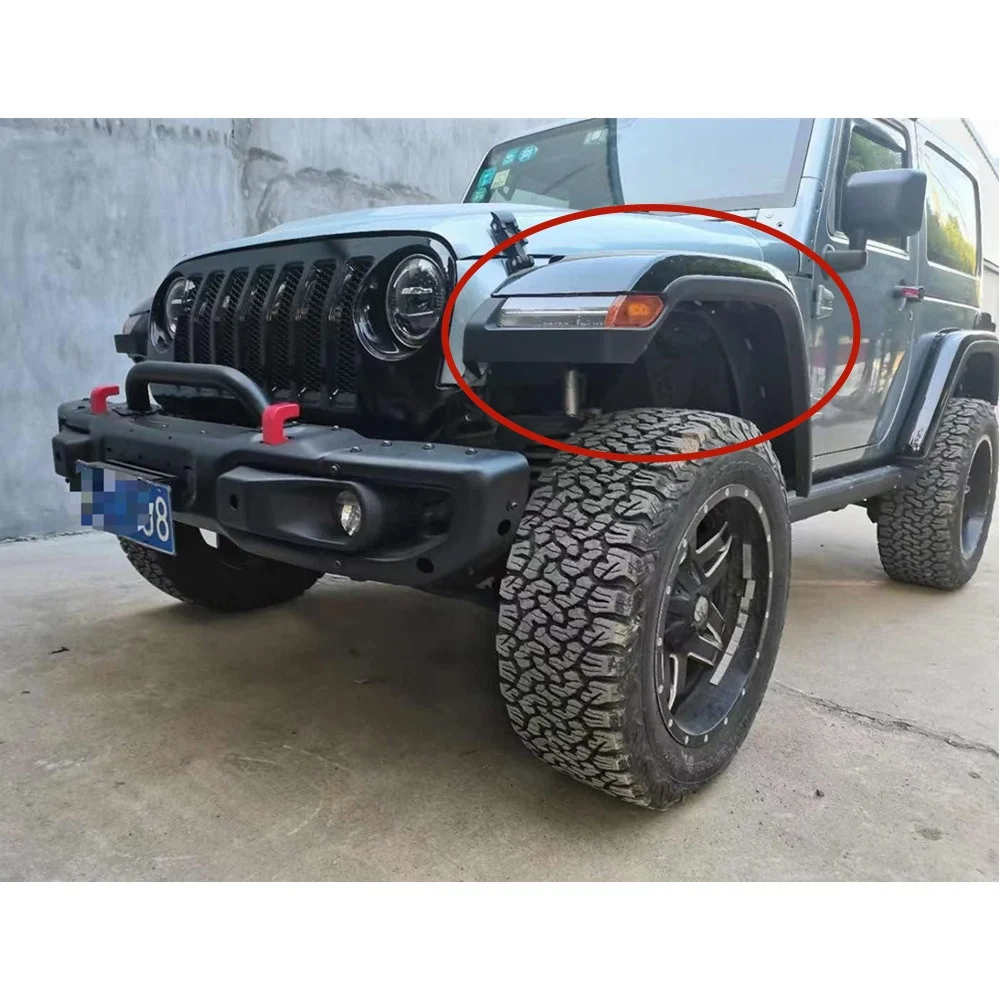 ABS Fender Flare JK To JL Design Wheel Eyebrow High Position For Jeep Wrangler JK 2007-2017 J374