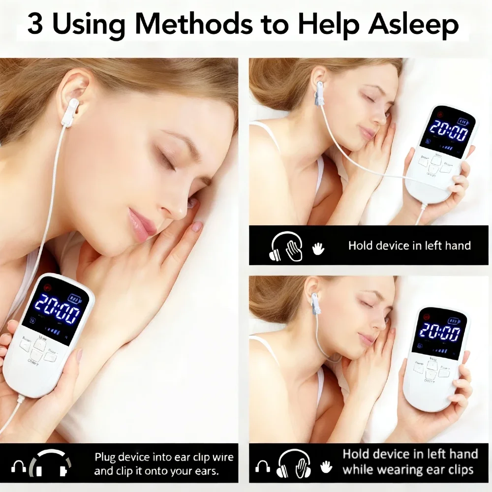 

USB Charging Upgrade Biothythm Vagus Nerve Stimulation Ear Device Sleep Aid Machine Brain Relax Massager for Insomnia Relief