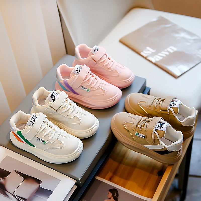 

Style Children Flat Casual Shoes Kid Casual Sneakers Girls and Boys Trendy All-match Child Student Shoe