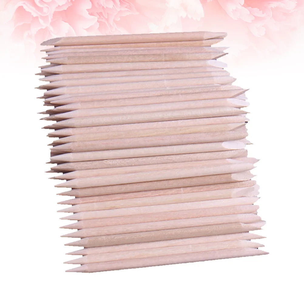 

500Pcs Beauty Wood Sticks Smooth Flat Nail Sticks Double Sided Wax Applicator for Manicure Pedicure Hair Removal