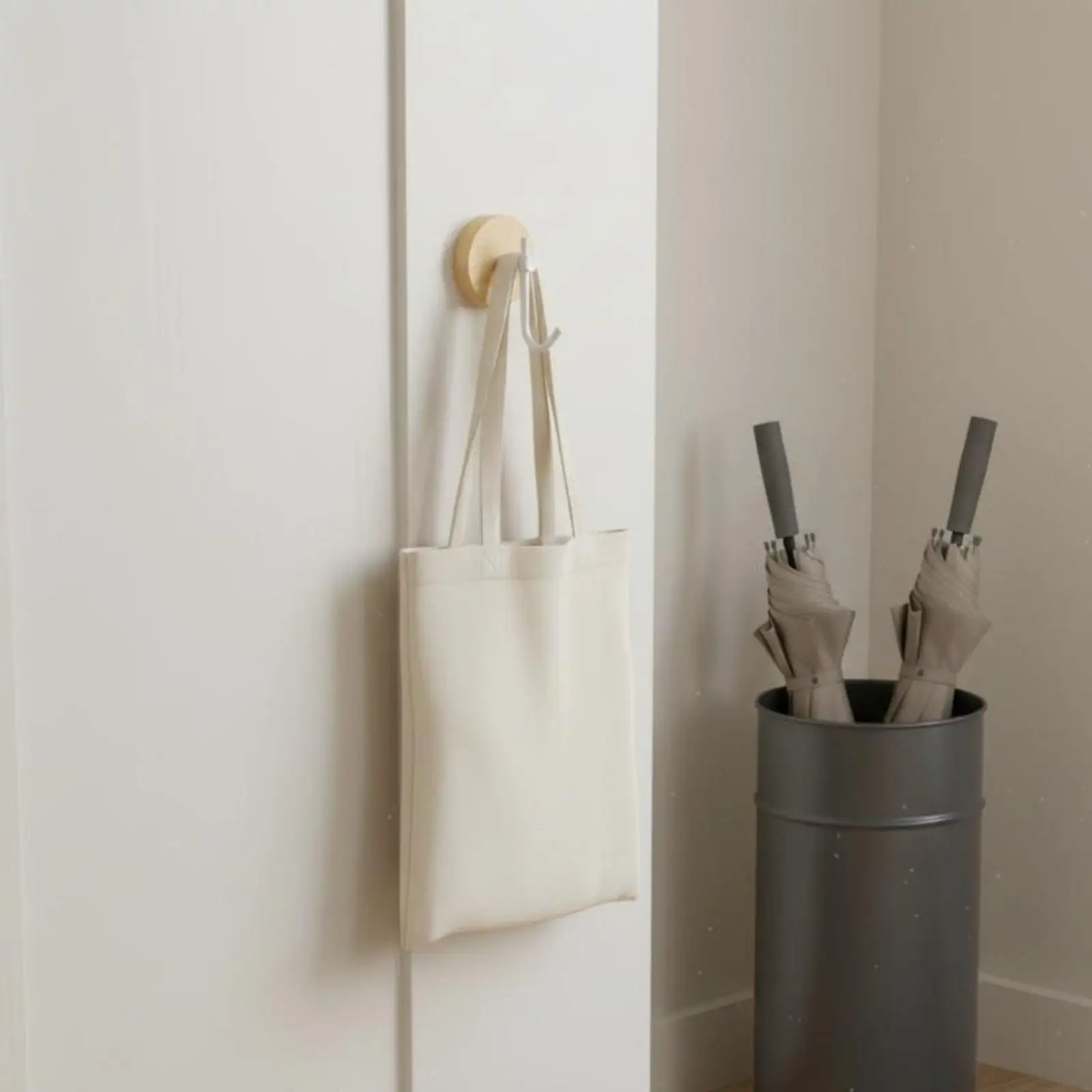Walnut Wood Coat Hook Waterproof Walnut Wood Hook Rustproof for Bedroom, Renters