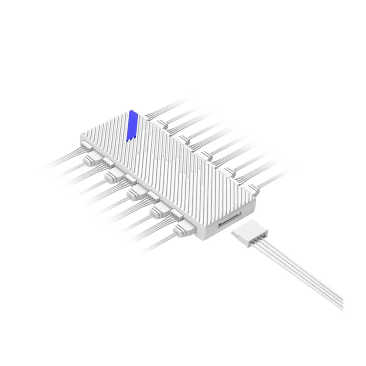 NEW FACTORY~ARGB PWM Fan Hub RGB 5V 3-Pin Sync PC Case Fan Controller with Temperature Control for Desktop Computer Fans B