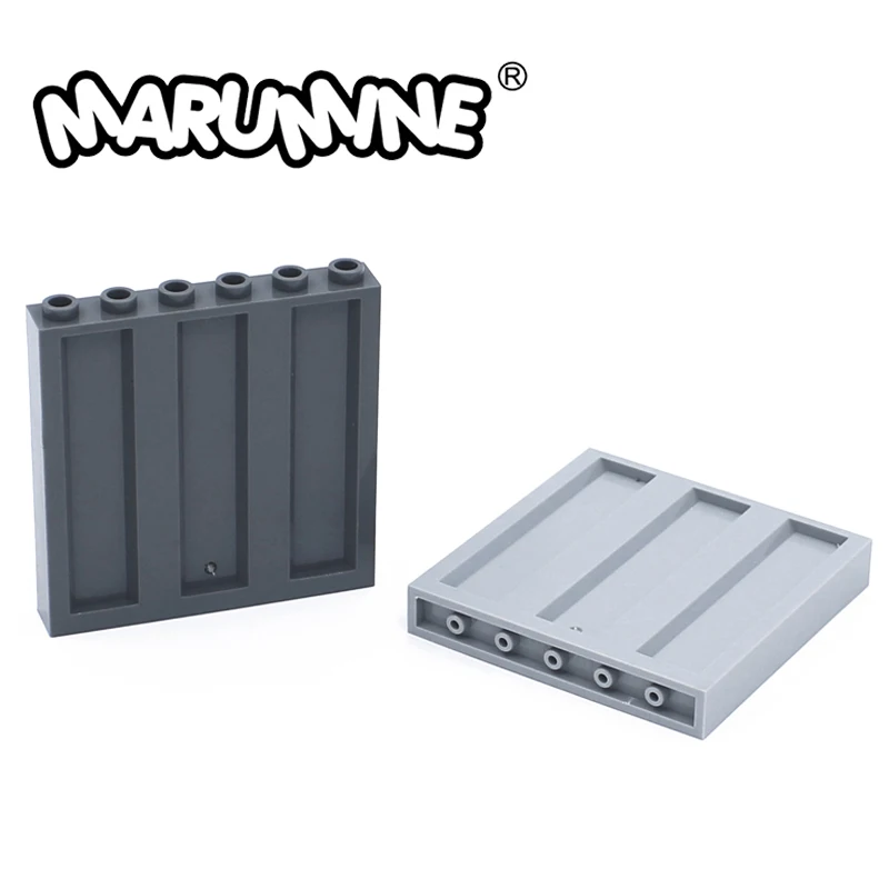 Marumine Building Bricks 23405 Panel 1x6x5 Corrugated Plate 30PCS City Construction Blocks Model Kit Truck Container Parts