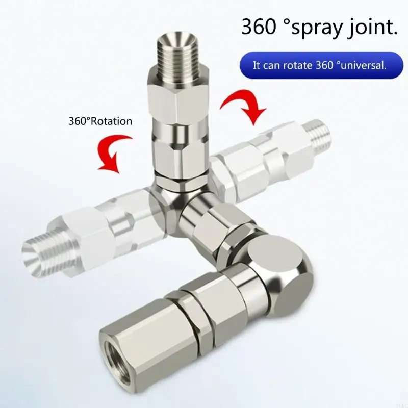 T8UC Adattatore giunto girevole a 360 gradi per connettore pompa spruzzatore per pistole a spruzzo airless