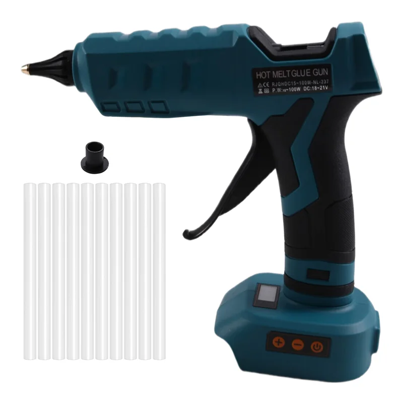 ABVJ-100W Bezprzewodowy pistolet do kleju na gorąco Formakita 18V Akumulatorowe patyczki klejowe Narzędzie do naprawy DIY