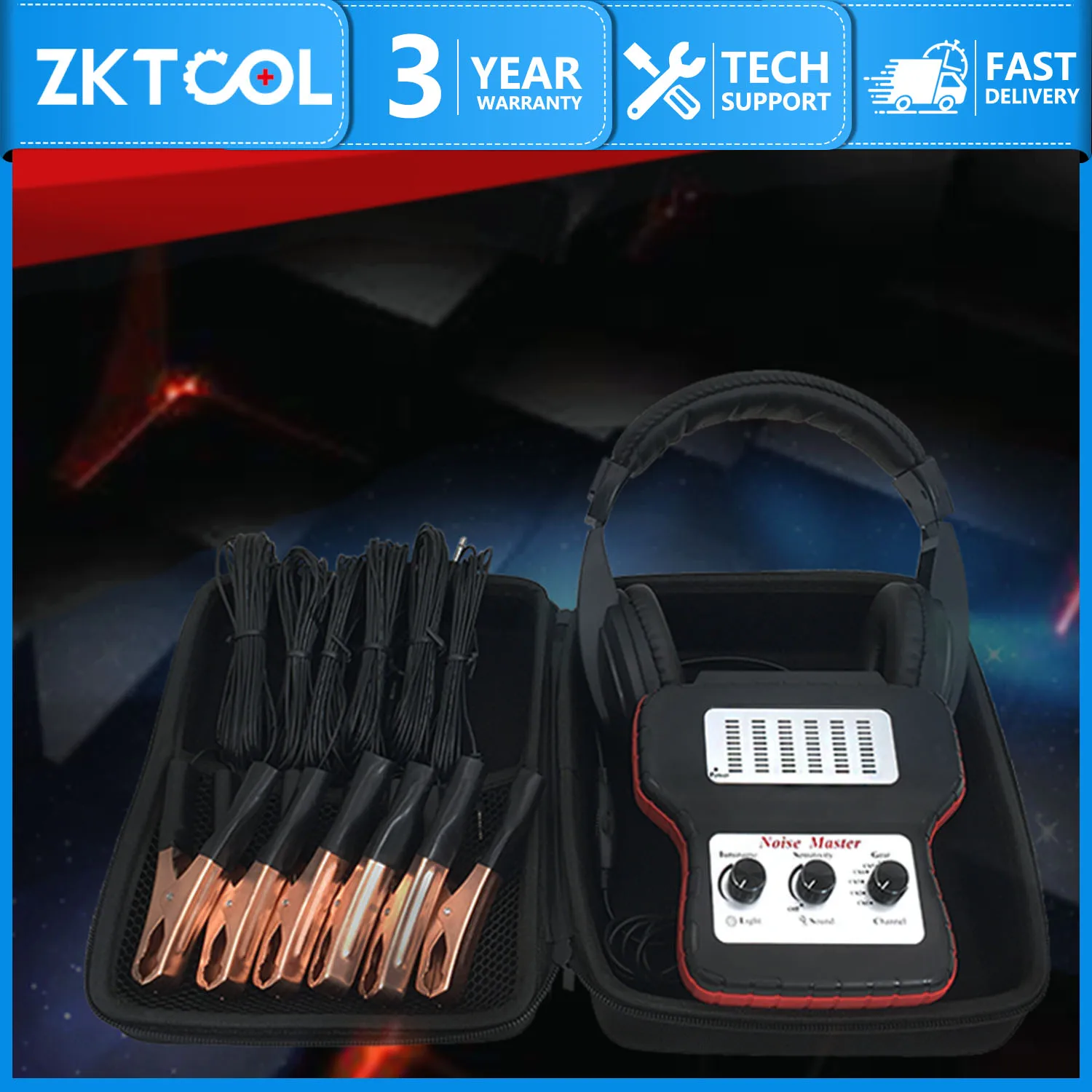 Zestaw diagnostyczny elektronicznego stetoskopu z uszami i słuchawkami, sześciokanałowy stetoskop, tester nieprawidłowego dźwięku