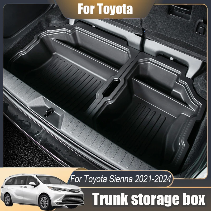 

For Toyota Sienna 2021 2022 2023 2024 Trunk storage box Tail box storage box Automotive interior modification