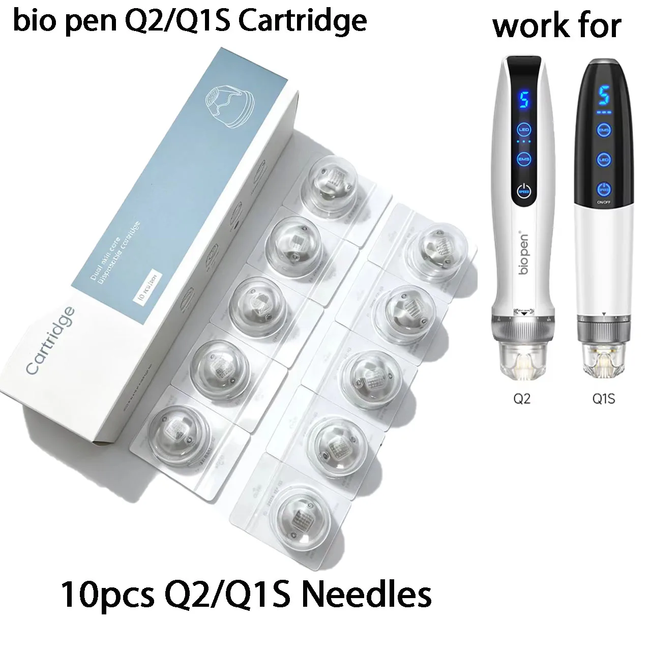 10-piezas-bio-pen-q2-dr-cartucho-de-microagujas-desechable-pen-q1s-ems-con-agujas-de-titanio-9-14-25-nano-longitud-de-aguja-025-mm