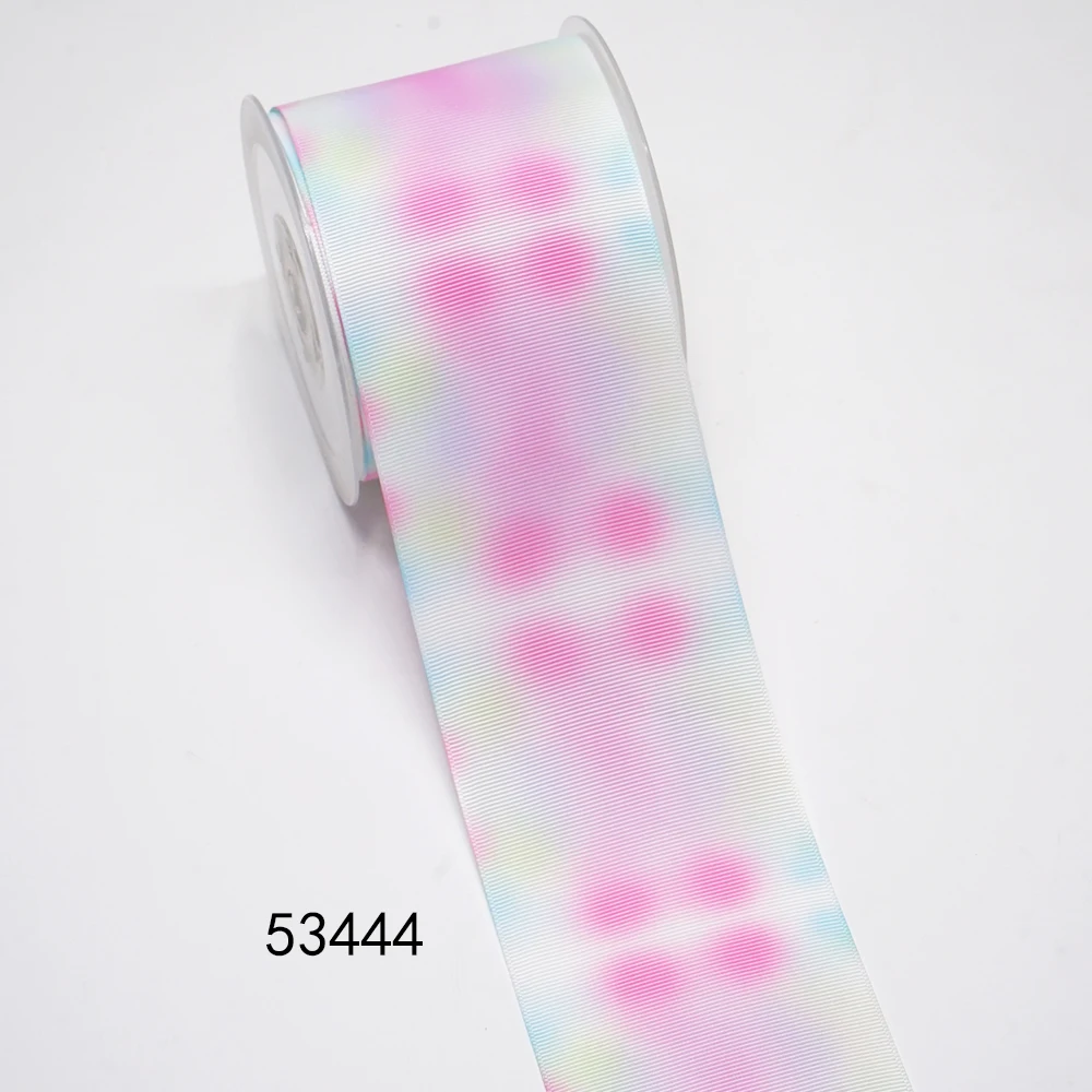 DIY Cartoon Grid Printed Grosgrain Ribbon For Craft Supplies Sewing Accessories 5 Yards. 50041