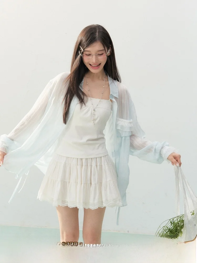 

ELEVEN SP Новая женская рубашка в корейском стиле, в полоску, высокого качества, свободного кроя, с длинным рукавом, дышащая, повседневная, топ