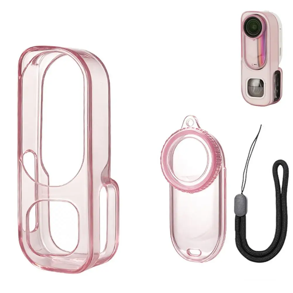 Protective Case For Insta360 Go 3s Retro Knit TPU Protective Sleeve Full Lens Shield For Insta360 Go 3s Retro Knit Camera Cover