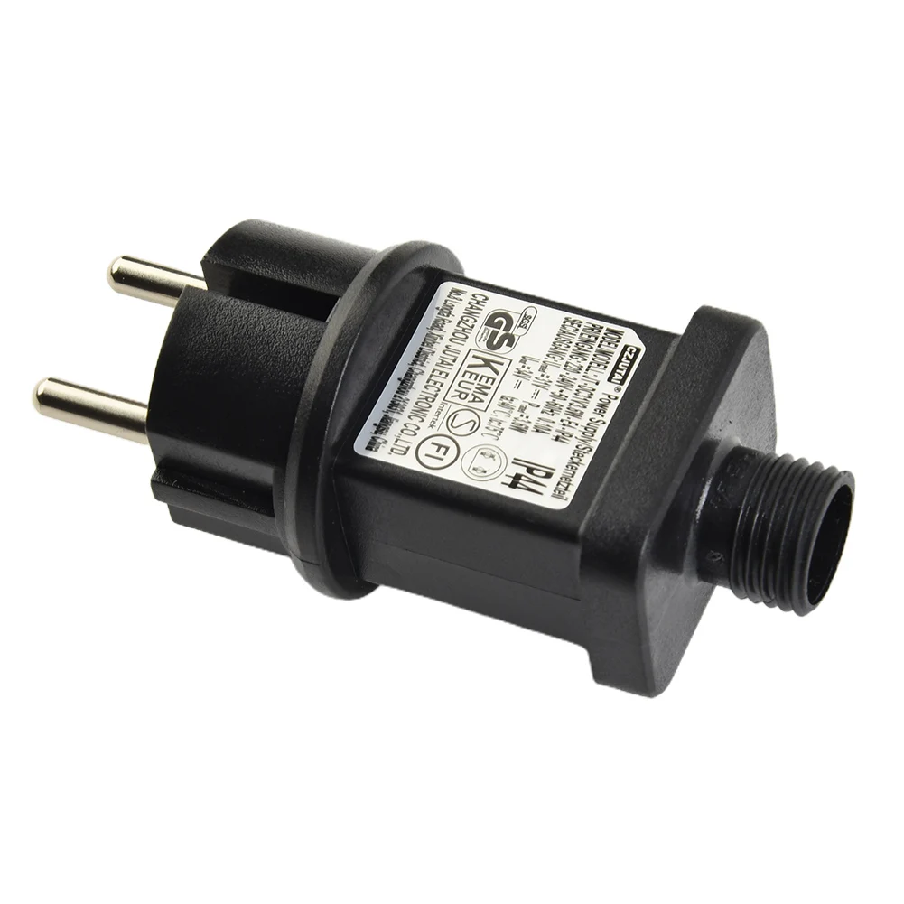 LED Fairy Lights Power Supply Adapter Transformer Driver IP44 31V Max 3.6W Waterproof Holiday Light In-Line Switch Adapter