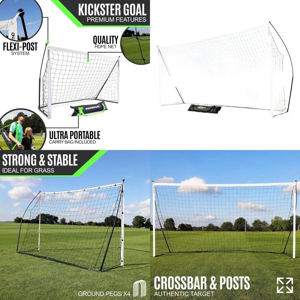 

Портативные футбольные ворота – простая установка | В комплекте: сетка и сумка для переноски | 7 размеров | Идеально подходит для игр на заднем дворе для всех возрастов