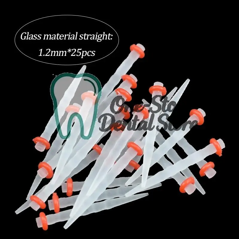 عمود ألياف الأسنان متعدد الحجم مع مجموعة أدوات مثقاب مستقيمة من ألياف الكوارتز الزجاجية الراتنج لاستعادة أسنان قناة الجذر