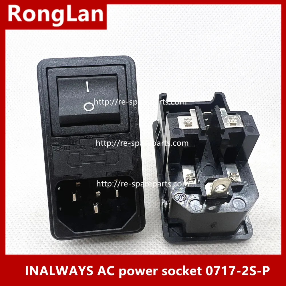 [SA]Taiwan bends INALWAYS AC outlet triple double health insurance earless AC outlet 0717-2S-P--10pcs/lot