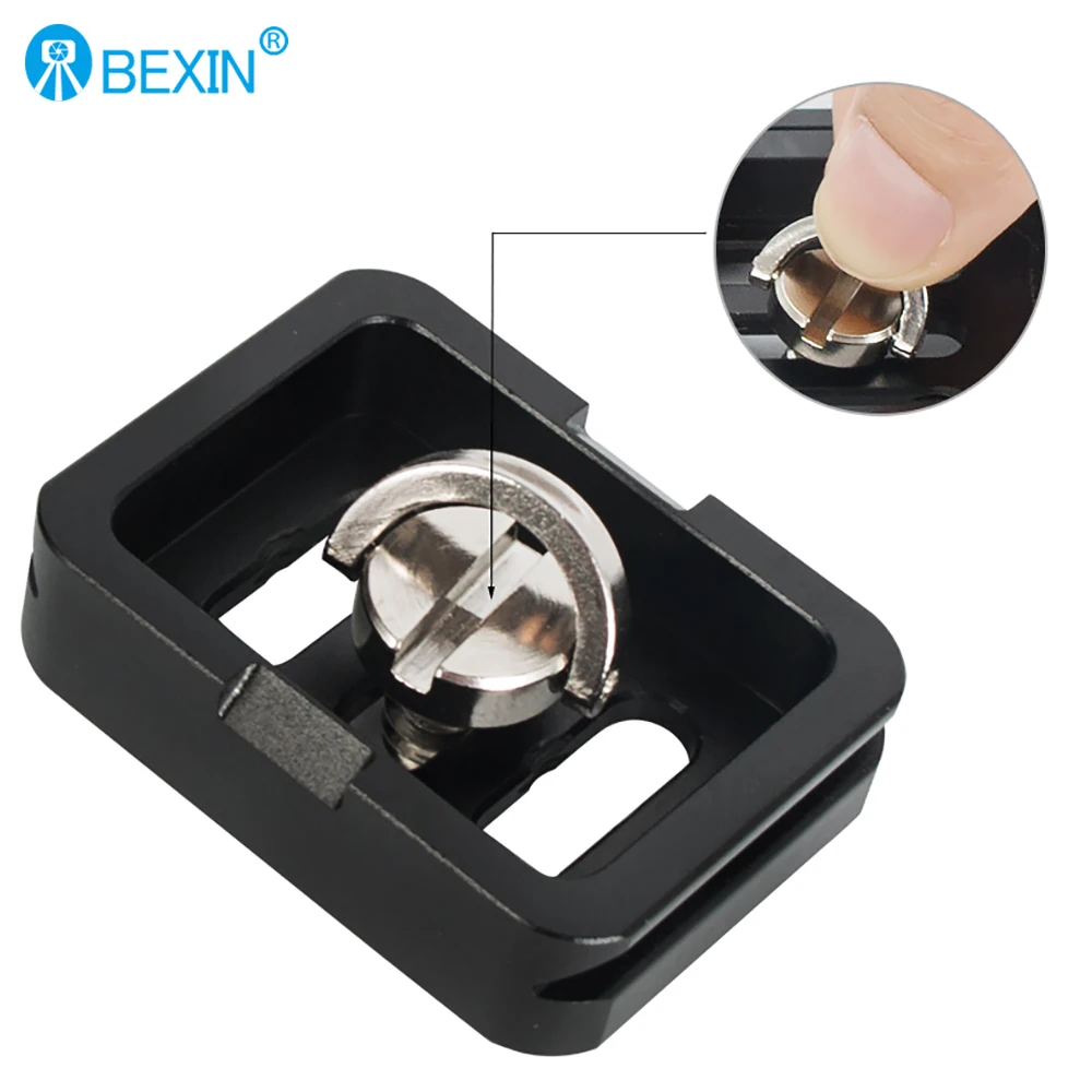 BEXIN CX-10 Mini Plate Quick Release Plate Tripod Plate Camera Plate with 1/4 Screw Mount For Arca Swiss DSLR Camera