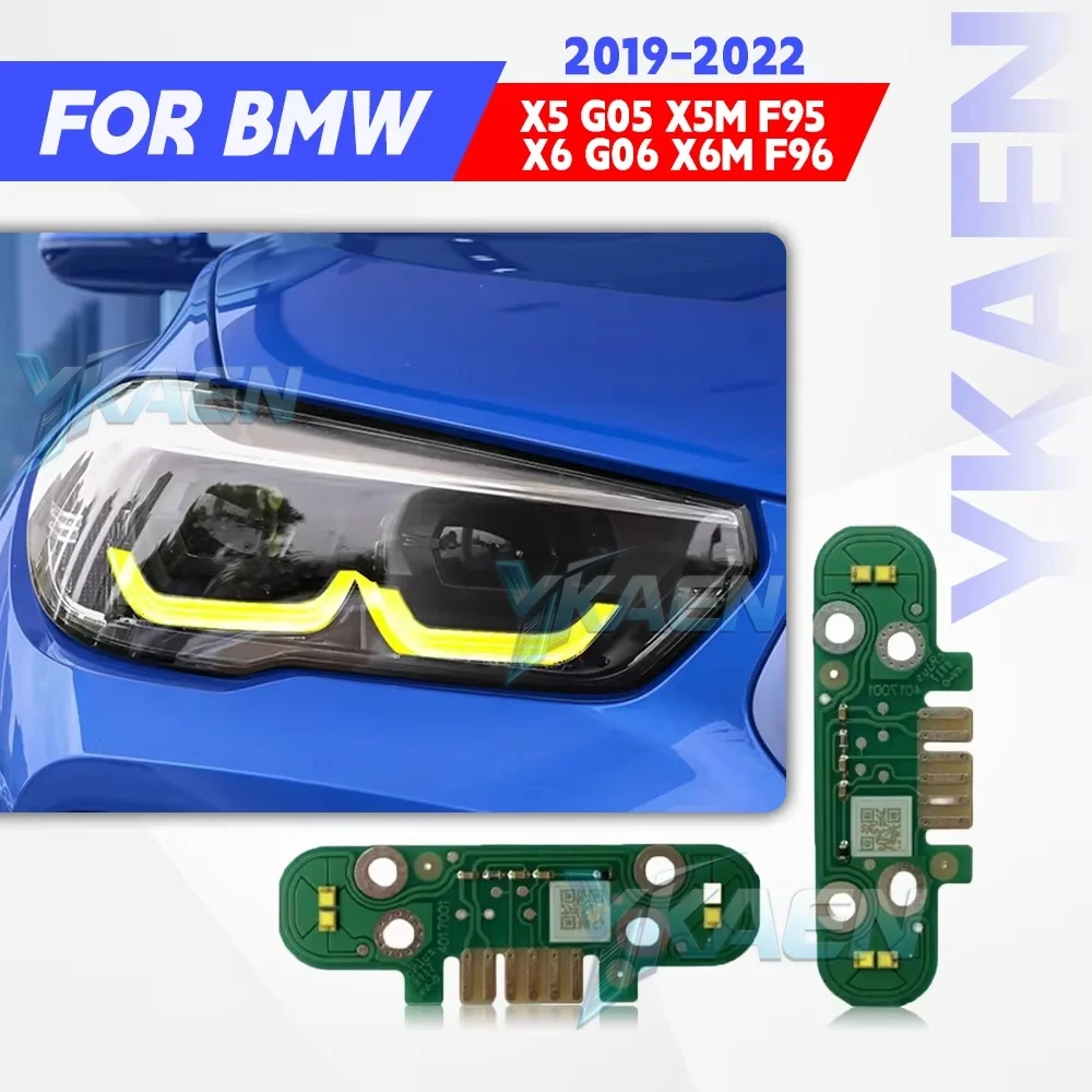 

Yellow DRL LED Boards For BMW X5 G05 X5M F95 X6 G06 X6M F96 Non-Laser Headlight Daytime Running Light Blue Red 63119477985