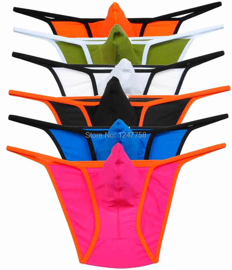 

Men's Enlarge Pouch Underwear G- String Avant Gard Bikini Thong Pants