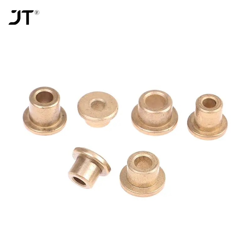 5Pcs Mini Brass Bushing Shaft 1มม.2มม.3มม.4มม.5มม.หางเสือหน้าแปลน Shaft Sleeve แบริ่งสำหรับ RC เหยื่อเรือ DIY อุปกรณ์เสริม