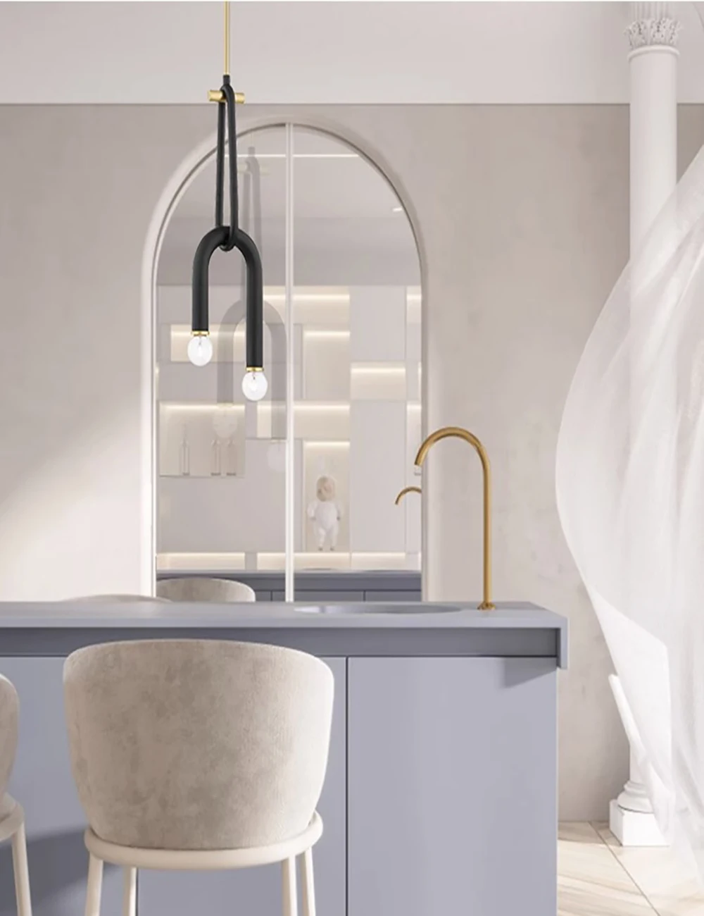 Moderne runde Kronleuchter Villa Luxus u Form Kronleuchter Designer mit 20 Kronleuchter führte Wohnzimmer hängende Leuchten – Detail 8