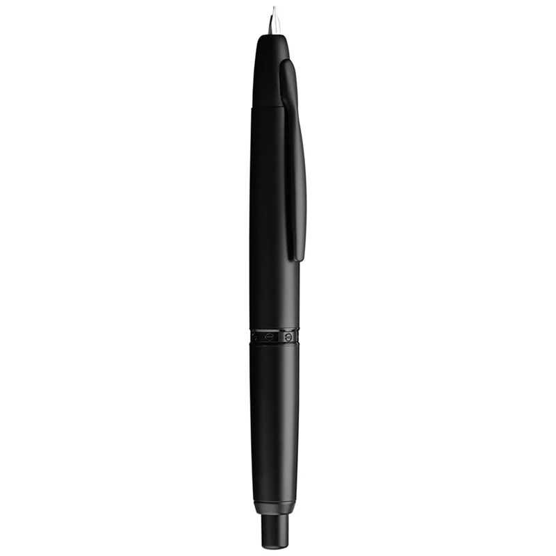 Press Retractable Fountain Pen Extra Fine Nib Metal Matte Ink Pen Practice Writing Fountain Pen