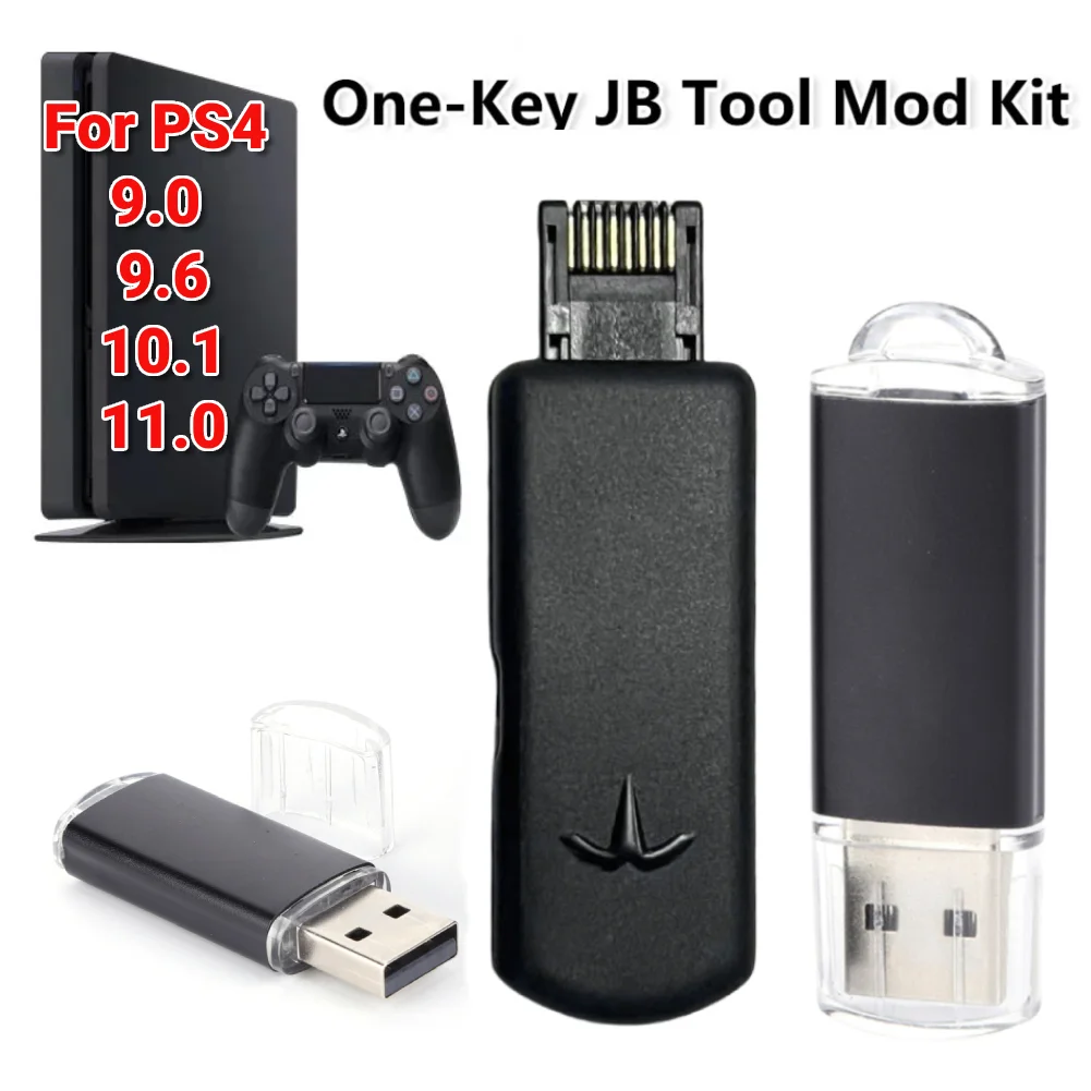 Одноклавишный комплект инструментов JB Tool Mod Kit USB-ключ Type-C Комплект кабелей Игровые аксессуары для системы PS4/PS4 Pro/PS4 Slim 9,0 9,60 10,00 10,01 11.0