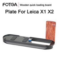 FOTGA For Leica X1 X2 Vertical Quick Release L Plate/Bracket Holder hand Grip adapter For Leica X1 X2 camera tripod Arca-Swiss