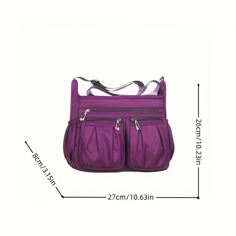 Women's Multi-Layer Wallet-Large Capacity Nylon Bag-Polyester Lining