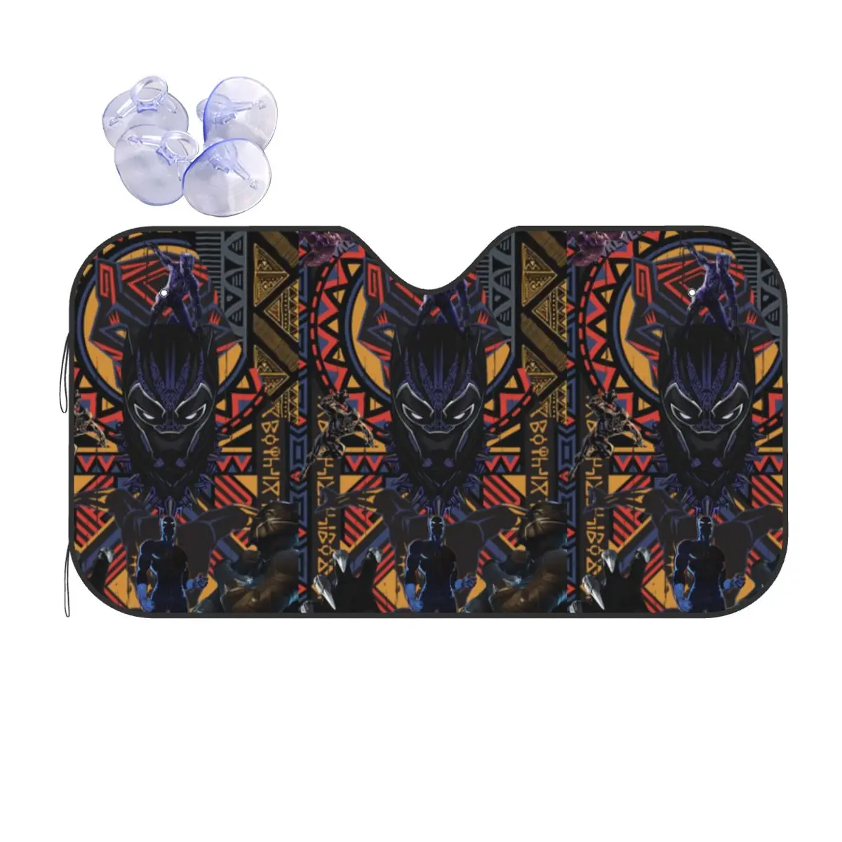 

Custom Black Panther Comic Windshield Sunshade Anime Wallpaper Folding Reflective Sun Blocker Front Window Shade Visor