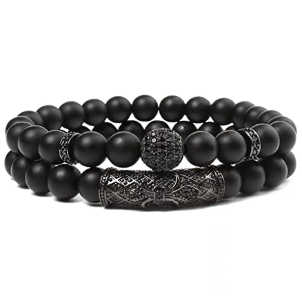 

Браслет из черного обсидиана, хрустальные бусины ручной работы из бисера 8 мм, регулируемый эластичный браслет, браслет из чакры, защитный браслет, кольцо