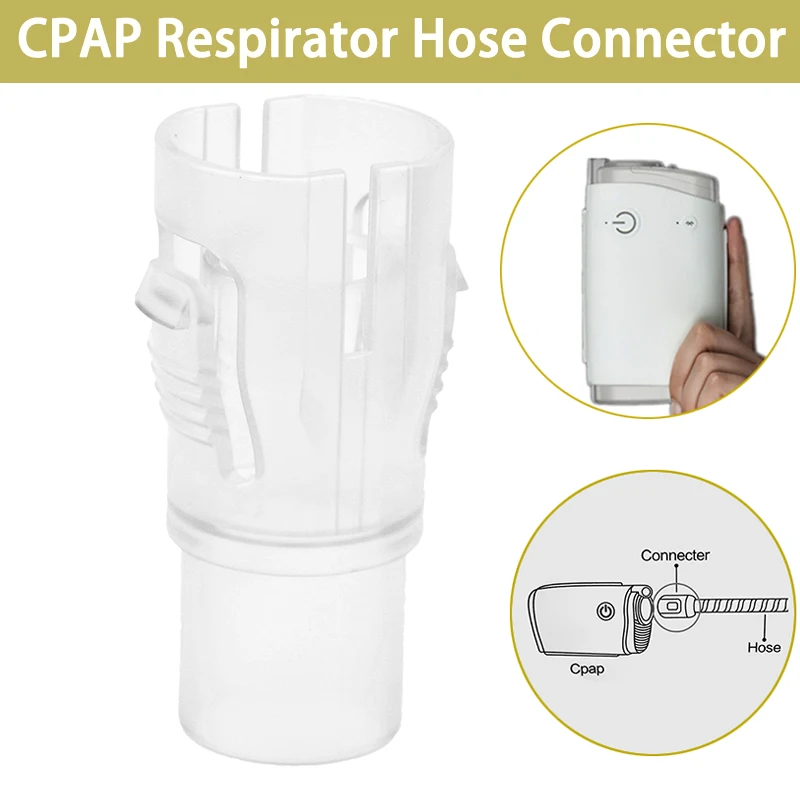 

1PCS 100% New CPAP Respirator Hose Connector Breathing Hose Connector Accessory For CPAP Full Face Mask Nasal