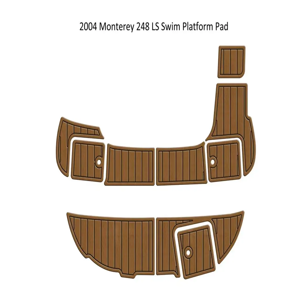

2004 Monterey 248 LS Swim Platfrom Step Pad Boat EVA Foam Faux Teak Deck Floor Mat Seadek Gatorstep Style Self Adhesive fn15