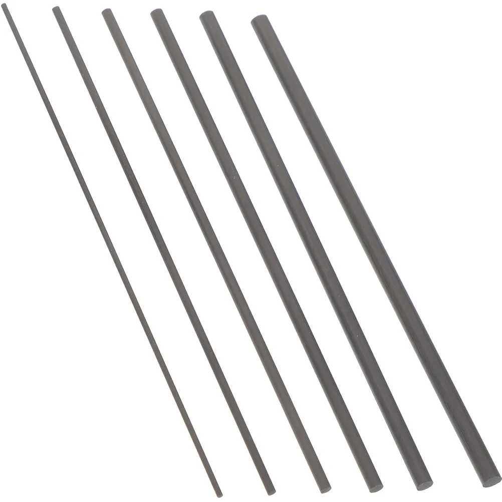 

6 Pcs Construction Supplies Lure Rod Carbon Fishing Pole Graphite Crucible Fiber Solid