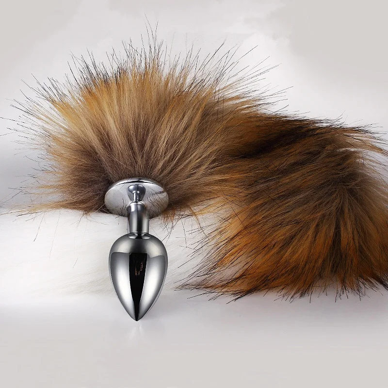 5ขนาดปลั๊กเสียบก้นโลหะ Fetish Fox TAIL ของเล่นที่ใกล้ชิด BDSM เครื่องขยายทวารหนักผลิตภัณฑ์เพศเกมอีโรติกสำหรับผู้ใหญ่