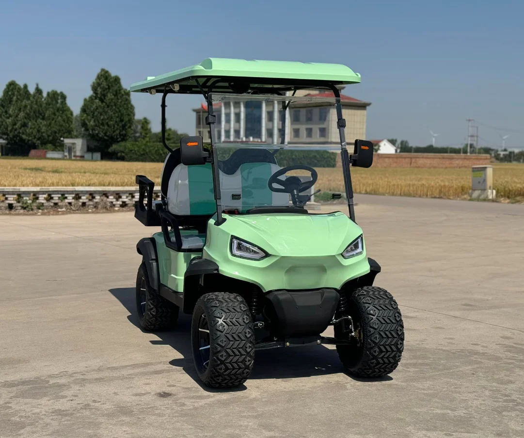 

CE Certified 4-Seater Electric Golf Cart Popular Customizable with New Energy 48V/60V/72V Large Tires Metal Material
