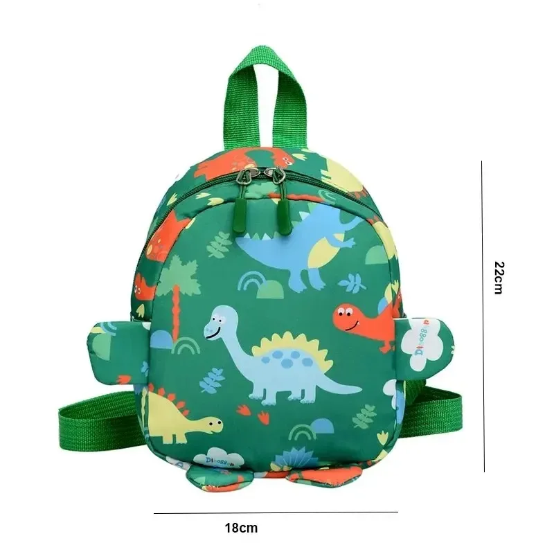 Mochila bonita de dinosaurio de dibujos animados para bebé, mochila escolar para guardería, mochila escolar para niños y niñas, mochila ajustable con animales para niños