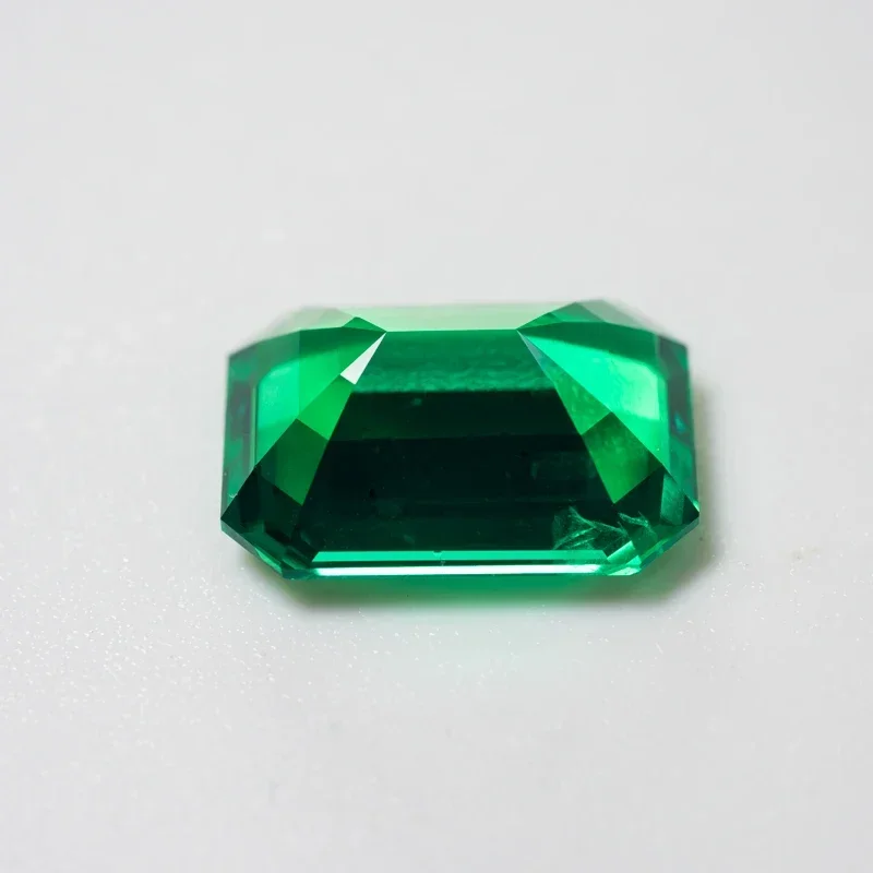 Lab Grown Emerald Rectangle Shape Hydrothermal Colombia Size 13x18mm For Diy Jewelry Making Materials Selectable AGL Certificate